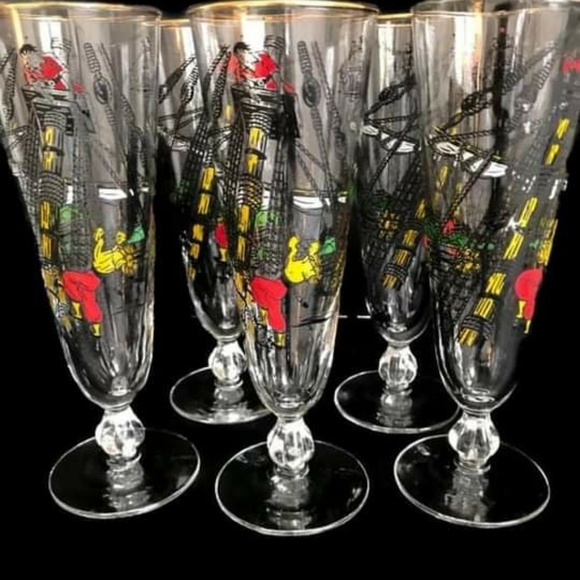 Vintage Mid Century Pirate Glasses - Picture 1 of 9